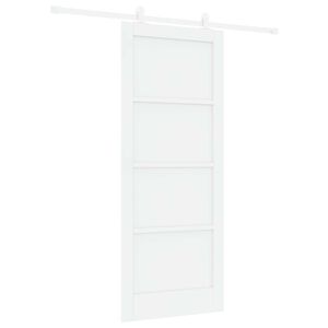vidaXL Skyved&oslash;r Hvit 83 x 202 cm Heltre furu