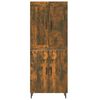 vidaXL Highboard r&oslash;kt eik 70x34x180 cm konstruert tre