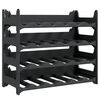 vidaXL Vinstativ for 24 flasker PP stablebar