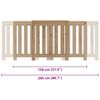 vidaXL Radiatordeksel artisanal eik 205x21,5x83,5 cm konstruert tre
