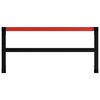 vidaXL Ramme til arbeidsbenk 120x57x79 cm svart og rød