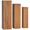 vidaXL Plantestativsett 3 stk heltre teak
