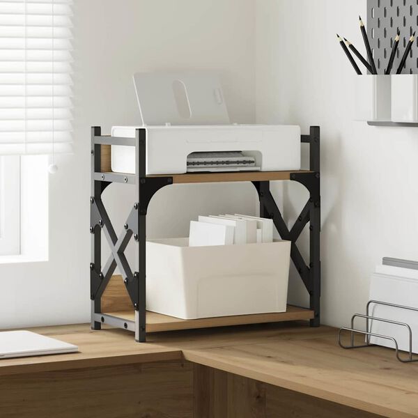 vidaXL Skiverstativ Artisan Eik 40 x 20 x 40 cm Konstruert tre