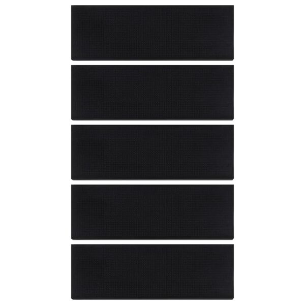 vidaXL Trappetrinn 5 stk 25x75 cm gummi