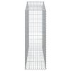 vidaXL Gabionkurver buede 14 stk 200x50x140/160 cm galvanisert jern