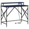 vidaXL Skrivebord Svart Eik Konstruert tre 100 x 50 x 86,5 cm