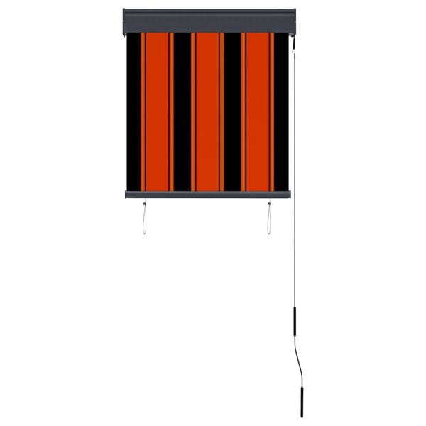 vidaXL Utend&oslash;rs rullegardin 60x250 cm oransje og brun