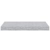 vidaXL Flytende vegghyller 4 stk betonggr&aring; 50x23x3,8 cm MDF