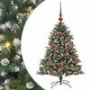 vidaXL Kunstig juletre gr&oslash;nn 120 cm PVC og plast og st&aring;l