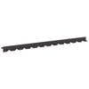 vidaXL Gjerdekant 30 pcs 102 x 4 x 4 cm St&aring;l Svart