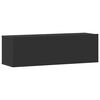 vidaXL TV-skapsett 3 deler svart konstruert tre