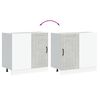 vidaXL Kjøkkenskap «Lucca» høyglans hvit konstruert tre