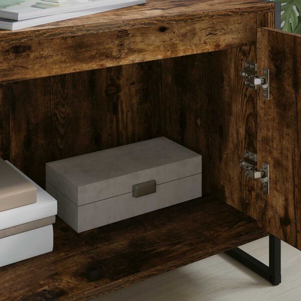 vidaXL TV-skap R&oslash;yk Eik 140 x 36 x 49.5 cm Konstruert tre