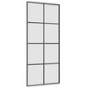 vidaXL Skyved&oslash;r med monteringssett svart 90x205 cm ESG-glass
