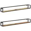 vidaXL Vegghyller 2 stk 160 cm gjenvunnet heltre