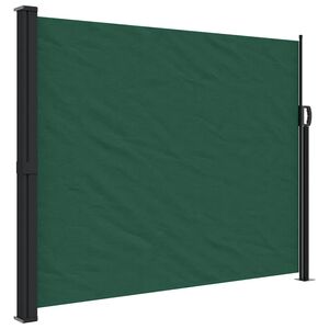 vidaXL Uttrekkbar sidemarkise m&oslash;rkegr&oslash;nn 160x300 cm
