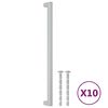 vidaXL Skaph&aring;ndtak 10 stk s&oslash;lv 320 mm rustfritt st&aring;l