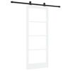 vidaXL Skyved&oslash;r ORKDAL 83 x 202 cm Massivt furutre og glass