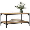 vidaXL Kaffebord Artisan Eik 81 x 50 x 40 cm Konstruert tre