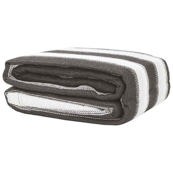 vidaXL Teltteppe antrasitt og hvit 400x400 cm HDPE