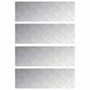 vidaXL Trinn 4 stk. 90 x 30 cm s&oslash;lv Aluminium Rektangul&aelig;r