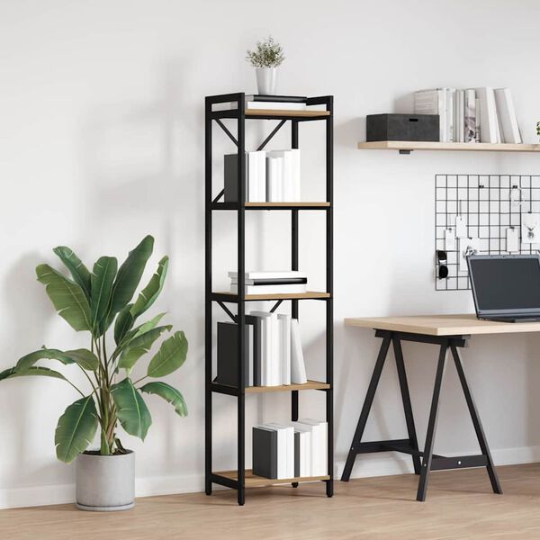 vidaXL Bokhylle Artisan Eik 40 x 30 x 155 cm Konstruert tre