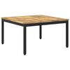 vidaXL Kaffebord Hvit og svart 80 x 80,5 x 45 cm Solid akasietre