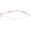 vidaXL Bordplate 50x50x2,5 cm firkantet grovt heltre mango