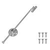 vidaXL Trekkstang Hengsel 12 pcs s&oslash;lv 190 mm Metall