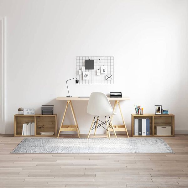 vidaXL TV-benksett 2 pcs Artisan Eik 72 x 35 x 36,5 cm Konstruert tre