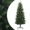 vidaXL Kunstig sammensatt juletre 150 cm 150 LED-lys Varmhvit