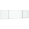 vidaXL Magnetisk tavle sammenleggbar 200x50x1,7 cm aluminium
