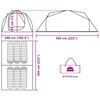 vidaXL Tunneltelt for familie 6 personer olivengrønn vanntett