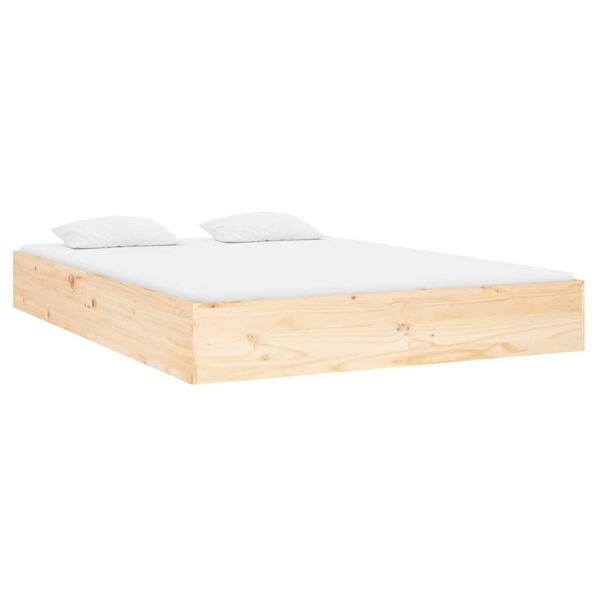 vidaXL Sengeramme heltre 140x190 cm