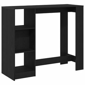 vidaXL Barbord 124 x 46 x 103.5 cm Konstruert tre Svart Eik