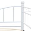 vidaXL Sengeramme hvit stål 180x200/90x200