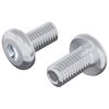 vidaXL L&aring;seskrue Ensfarget 2 pcs s&oslash;lv M6 x 12 mm St&aring;l