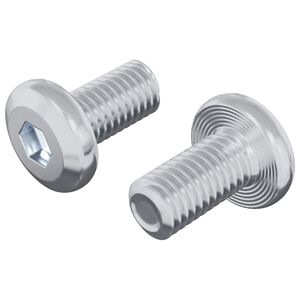 vidaXL L&aring;seskrue Ensfarget 2 pcs s&oslash;lv M6 x 12 mm St&aring;l