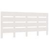 vidaXL Sengegavl hvit 150x3x80 cm heltre furu