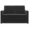 vidaXL Sammenleggbar Sofa seng Svart 122 x 70 x 60 cm Fl&oslash;yel