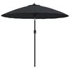 vidaXL Parasoll med aluminiumsstang 250 cm svart