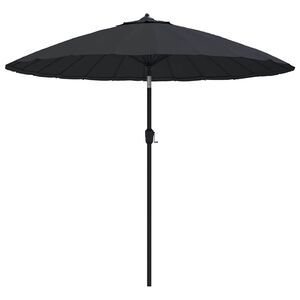 vidaXL Parasoll med aluminiumsstang 250 cm svart