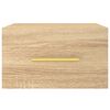 vidaXL Veggmontert nattbord 2 stk sonoma eik 35x35x20 cm