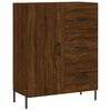 vidaXL Highboard brun eik 69,5x34x180 cm konstruert tre
