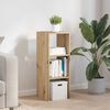 vidaXL Bokhylle stablebar artisan eik 30x30x80 cm konstruert tre