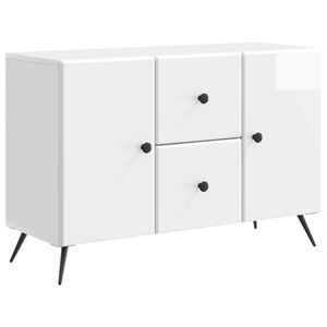 vidaXL Serviesskap H&oslash;gglans hvit 89 x 34,5 x 60 cm Konstruert tre