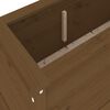 vidaXL H&oslash;ybed for hage honningbrun 119,5x40x39 cm heltre furu