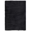 vidaXL Flossteppe med lang luv NAVARRA svart 240x340 cm polyester