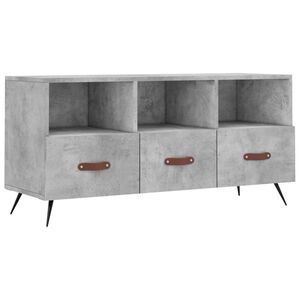 vidaXL TV-benk betonggr&aring; 120x35x48 cm konstruert tre
