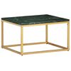 vidaXL Salongbord gr&oslash;nn 60x60x35 cm ekte stein med marmorstruktur